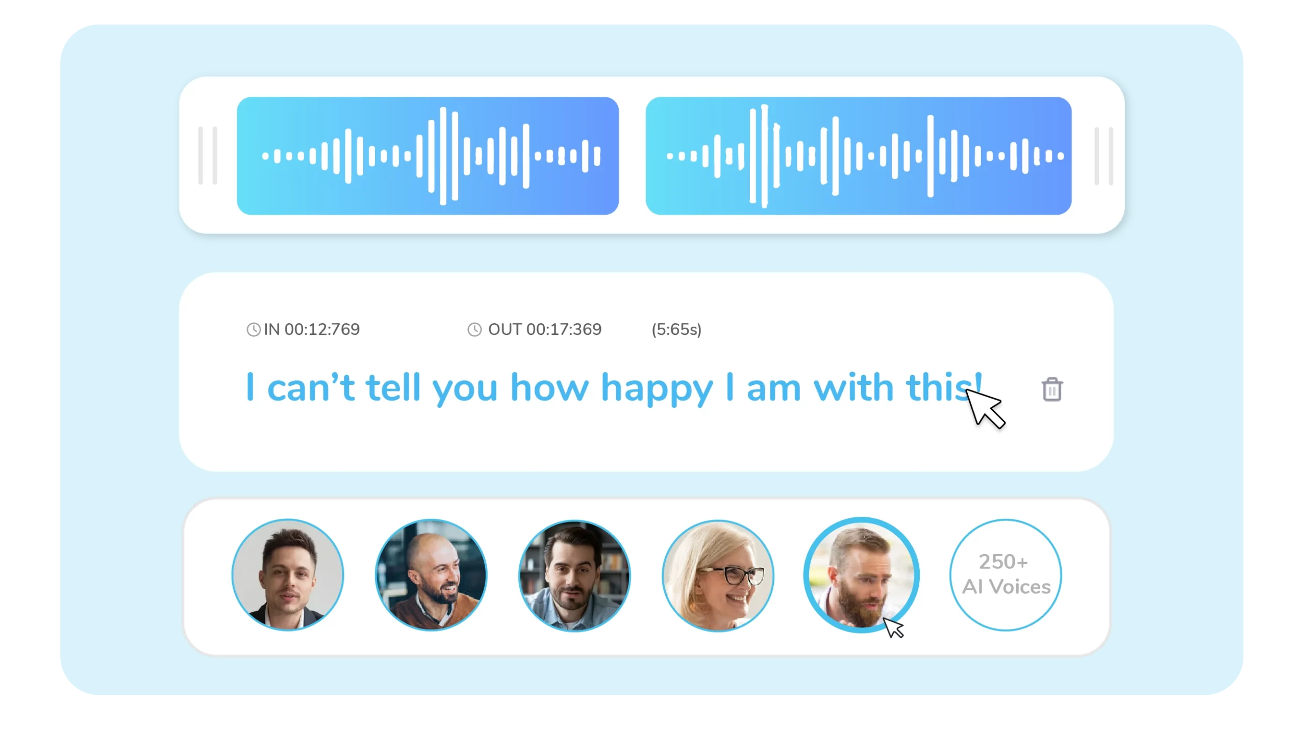 Customise Voice Style & Pitch: